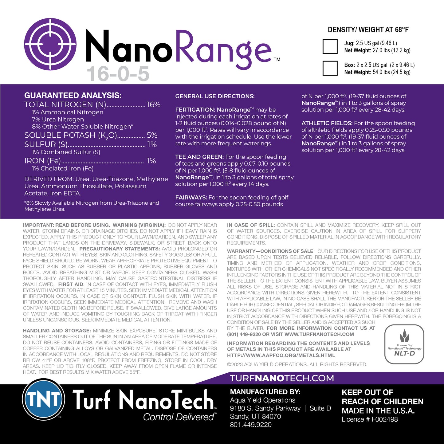 NanoRange™ 16-0-5