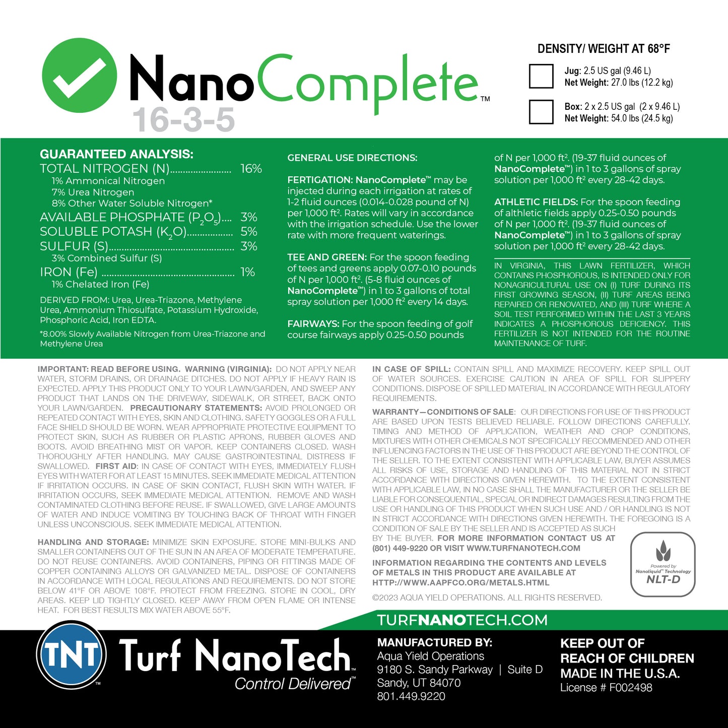 NanoComplete™ 16-3-5