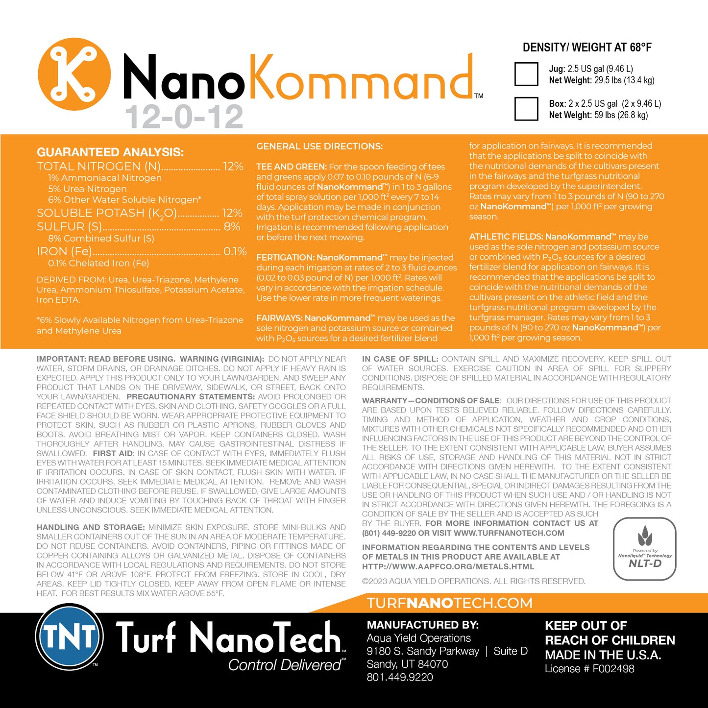 NanoKommand™ 12-0-12